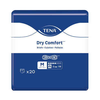 TENA Dry Comfort Adult Briefs Medium Packaging Front