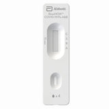Abbott BinaxNOW COVID-19/Flu A&B test cassette, front view