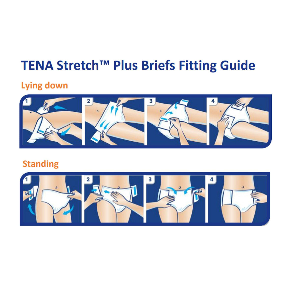 TENA Stretch™ Plus Adult Briefs - Moderate Absorbency