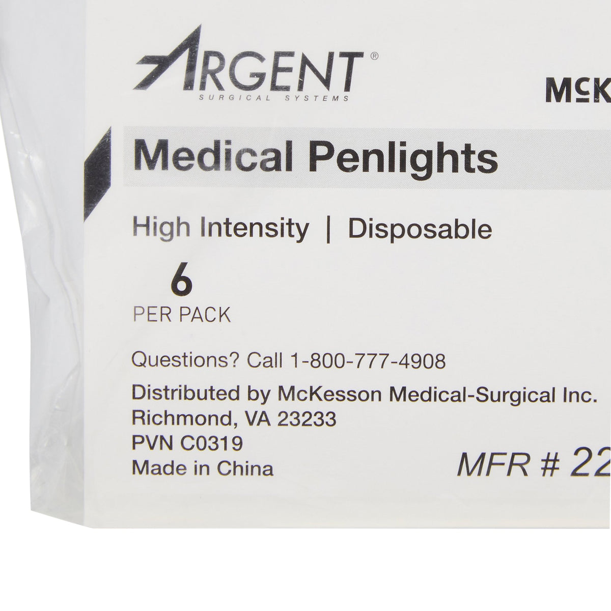 McKesson Disposable Penlight White Light 
