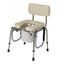 Guardian® Padded Drop Arm Commode