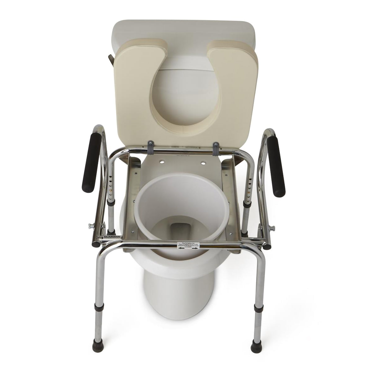 Guardian® Padded Drop Arm Commode 