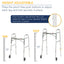 Drive Medical™ Deluxe Aluminum Dual Release Folding Walker