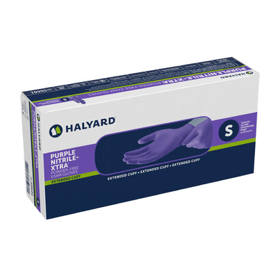 Purple Nitrile-Xtra™ Nitrile Extended Cuff Length Exam Glove