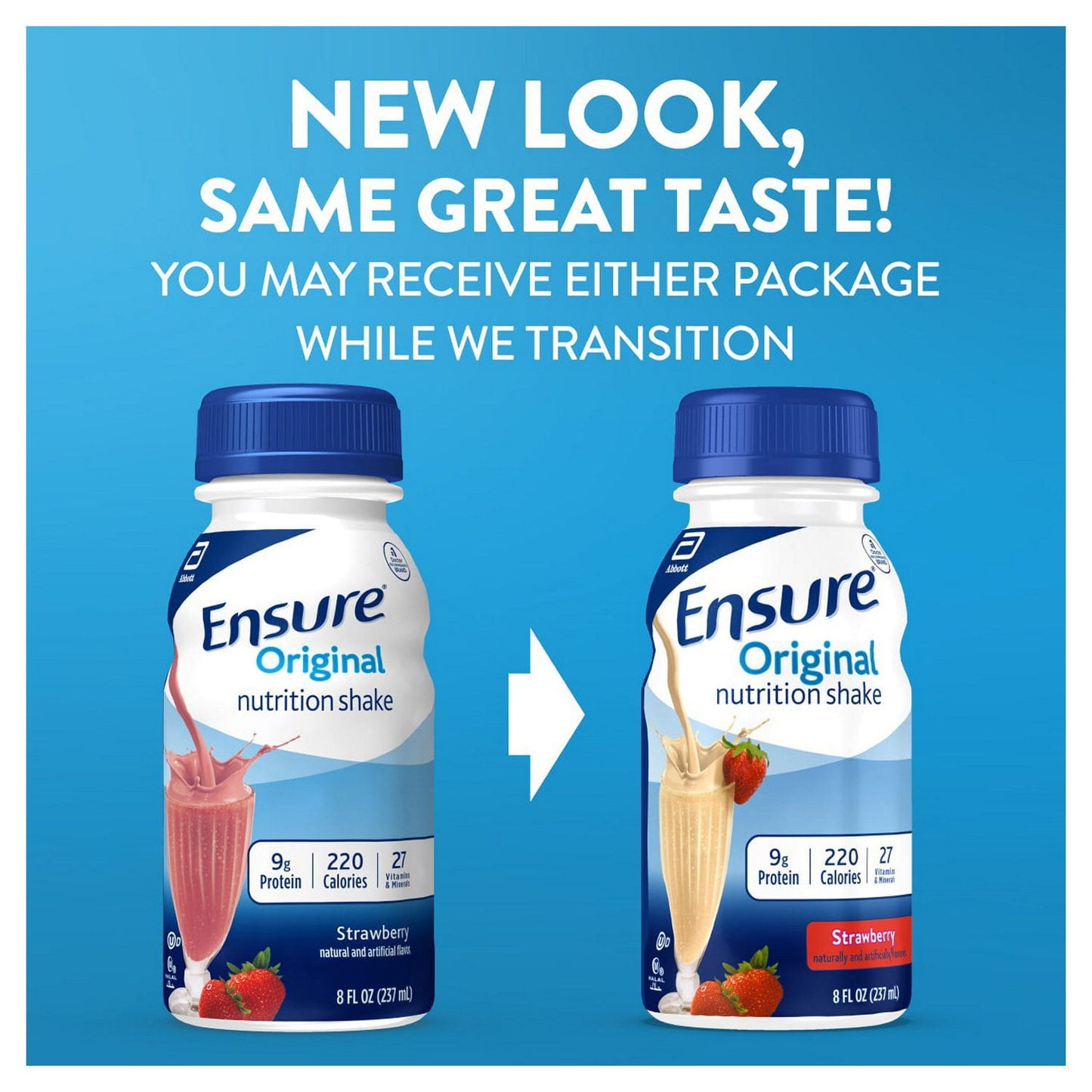 Ensure® Strawberry High Protein Nutrition Shake