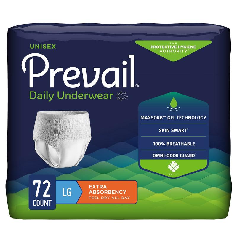 Prevail® Daily Underwear Large Case of 72 