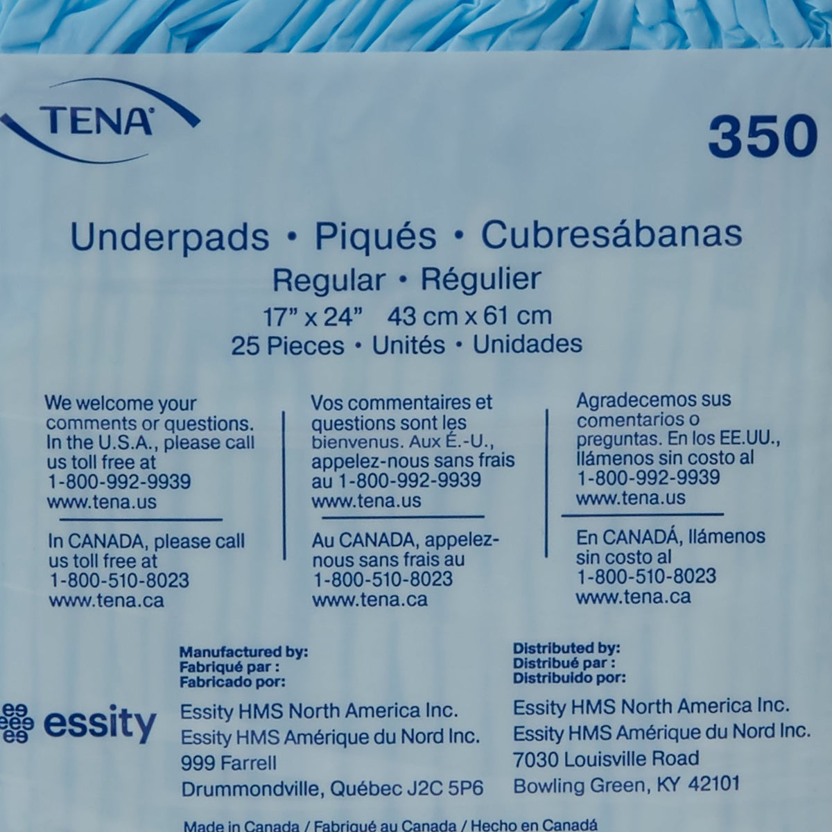 TENA® Regular Disposable Underpads