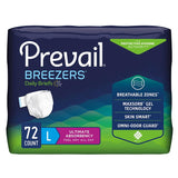 Prevail Breezers Unisex Briefs Large Case of 72 