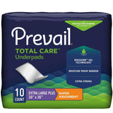 Prevail Total Care Underpads 30 x 36 Inch Bag of 10 