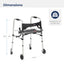 Clever-Lite LS Aluminum Dual Release Folding Walker