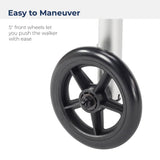 Clever-Lite LS Aluminum Dual Release Folding Walker 