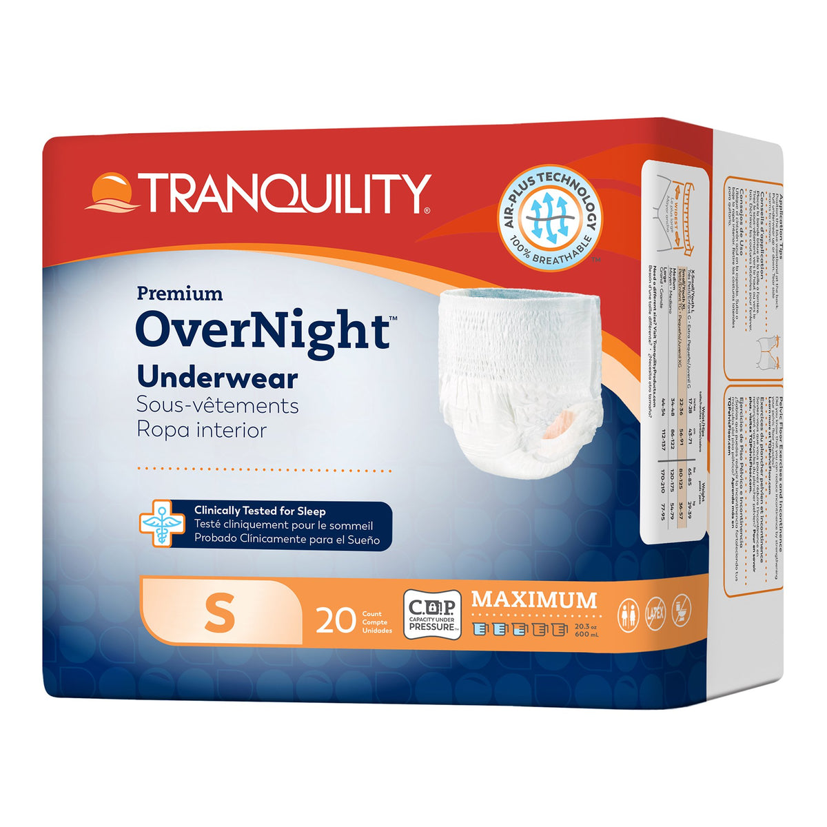 Tranquility Premium OverNight Protective Underwear Small Bag of 20 