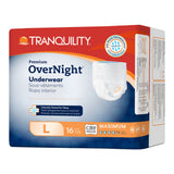 Tranquility Premium OverNight Protective Underwear Large Bag of 16 