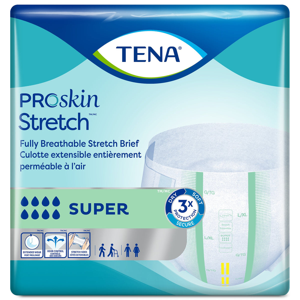 TENA® ProSkin Stretch Super Briefs 