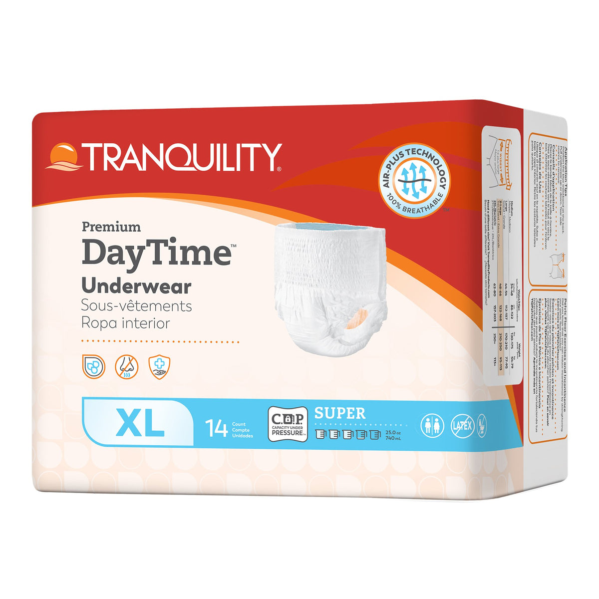 Tranquility Premium DayTime Protective Underwear XL Bag of 14 