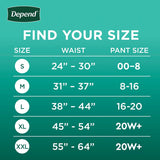 Depend® Fresh Protection Protective Underwear For Women 