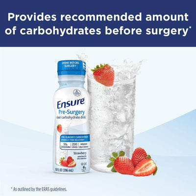Ensure® Pre-Surgery Clear Carbohydrate Drink Strawberry Flavor