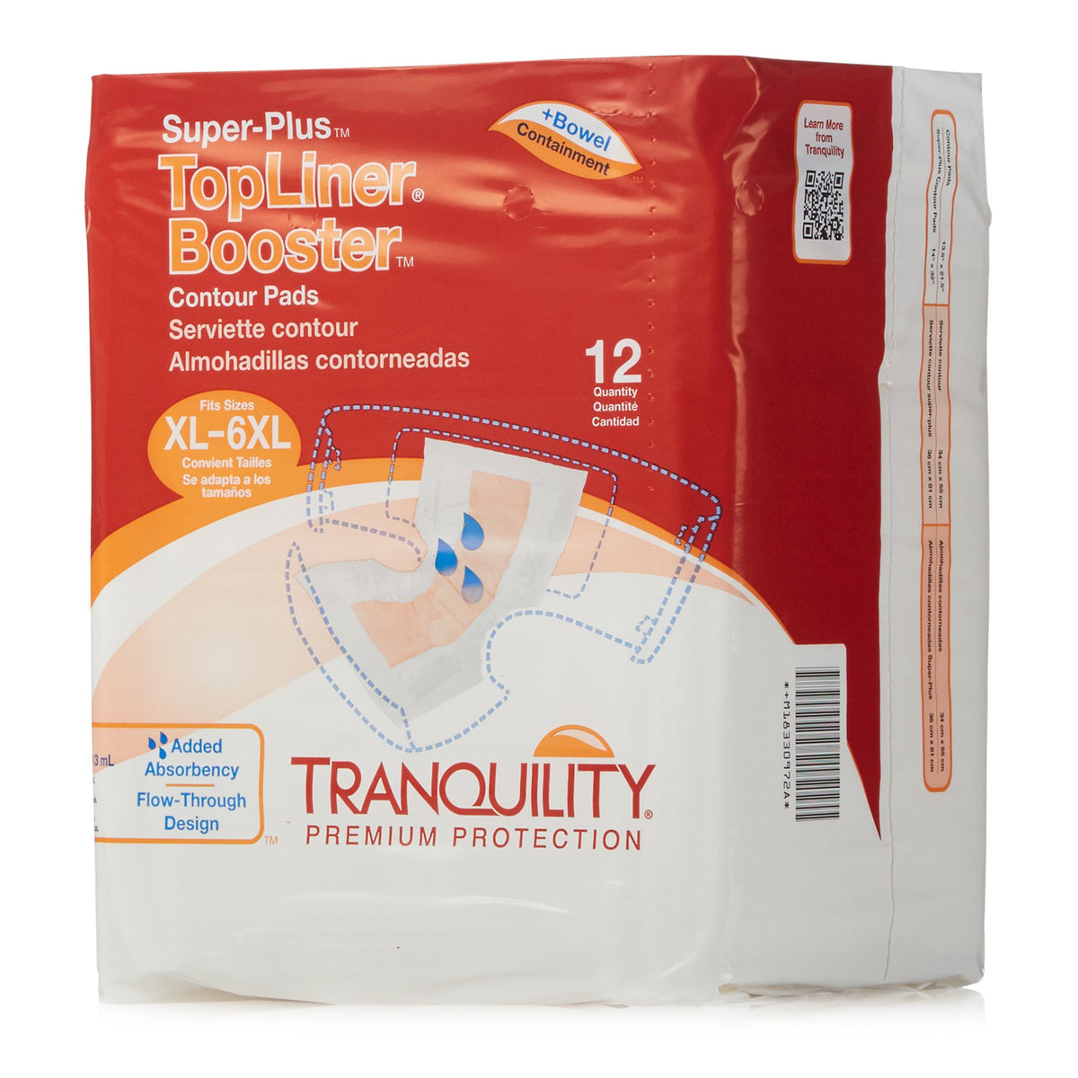 Tranquility TopLiner Contour Booster Pads 