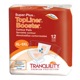 Tranquility TopLiner Contour Booster Pads 14 x 32 Inch Bag of 12 