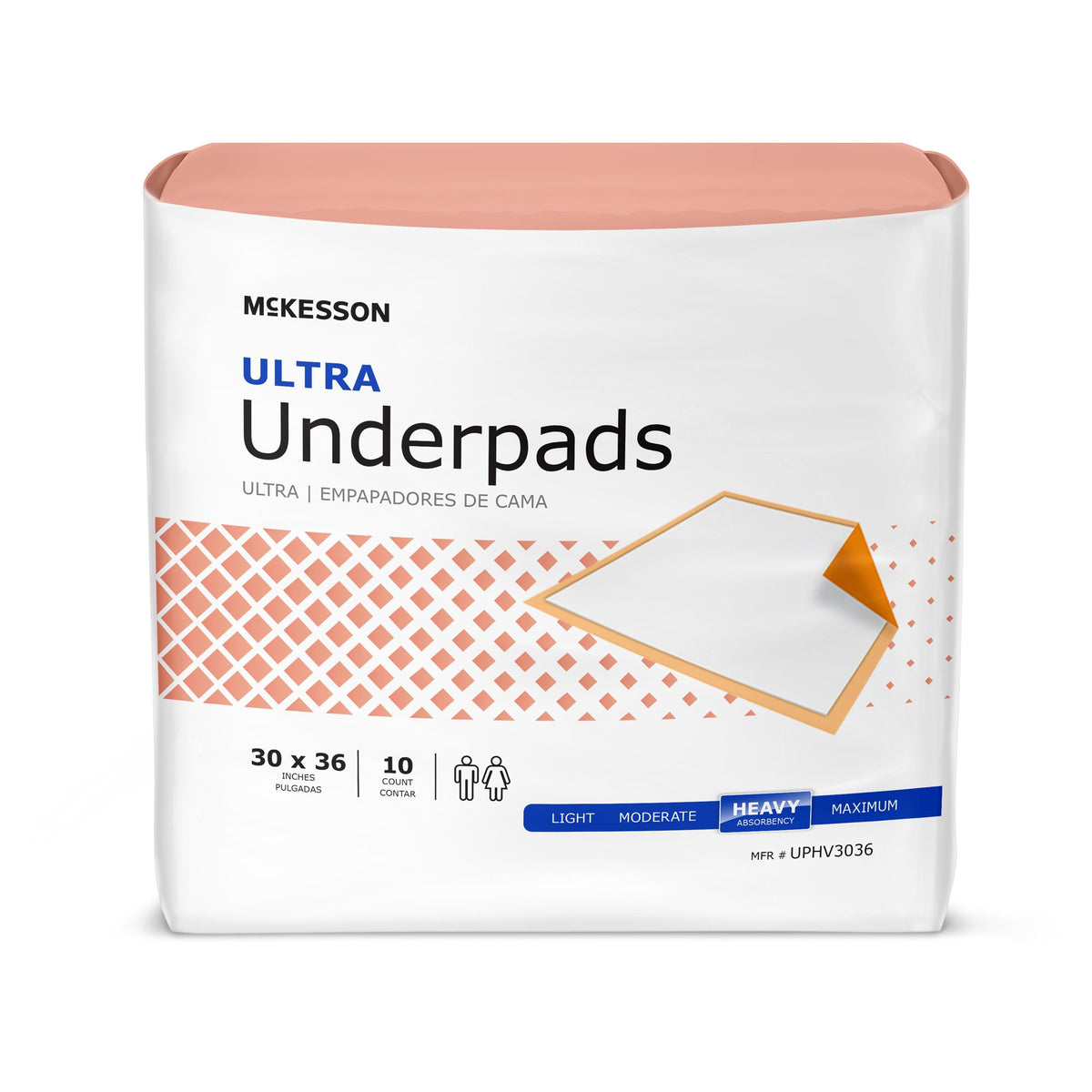 McKesson Ultra Underpads 30 x 36 Inch Bag of 10 