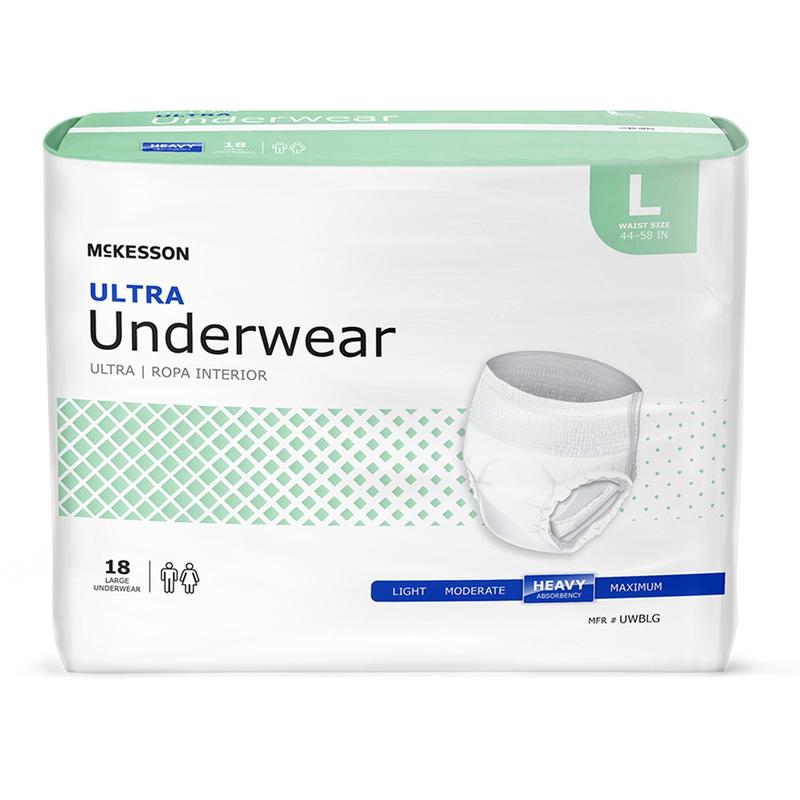 McKesson Ultra Underwear Large 1 Bag 