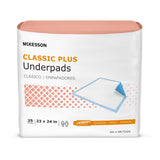 McKesson Classic Plus Underpads 23 x 24 Inch Bag of 25 