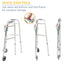 Drive Medical™ Deluxe Aluminum Dual Release Folding Walker