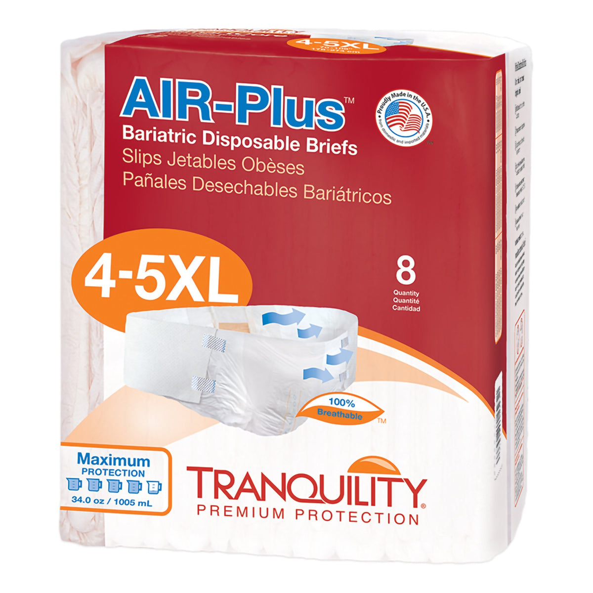 Tranquility AIR-Plus Bariatric Briefs 
