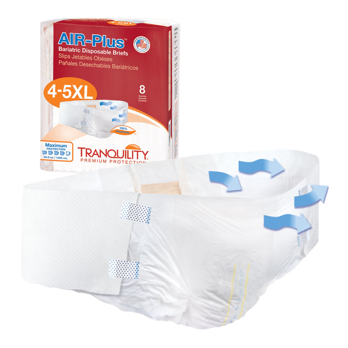 Tranquility AIR-Plus Bariatric Briefs 