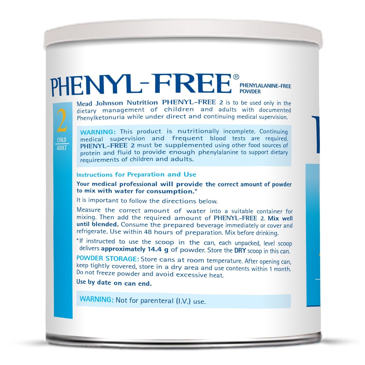 Phenyl-Free® 2 Vanilla Medical Food for the Dietary Management of PKU