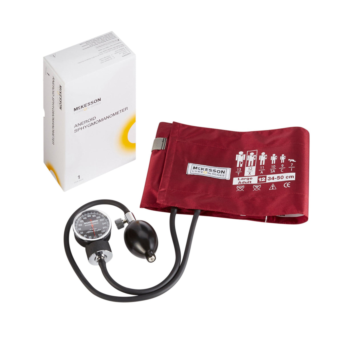 McKesson Lumeon Aneroid 2- Tube Sphygmomanometer with Cuff 