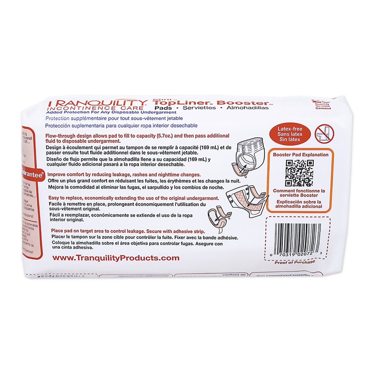 Tranquility TopLiner Booster Pads 