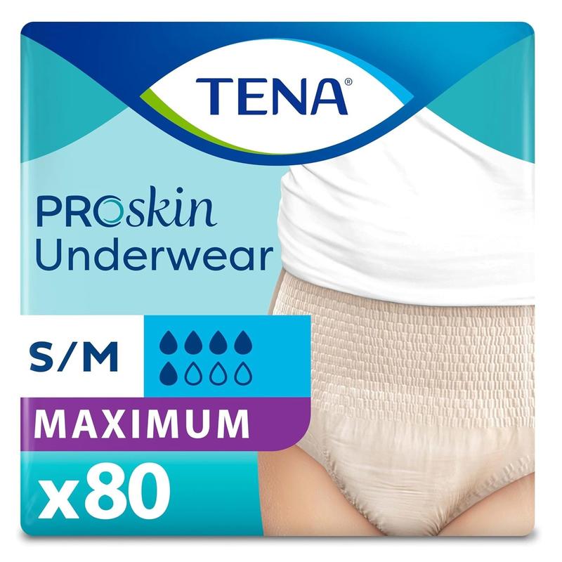 TENA® ProSkin Underwear for Women Small/Medium Case of 80 