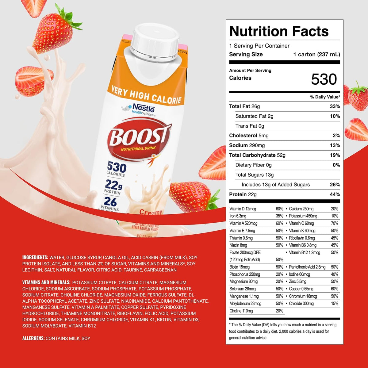 Boost® Very High Calorie Nutritional Drink 