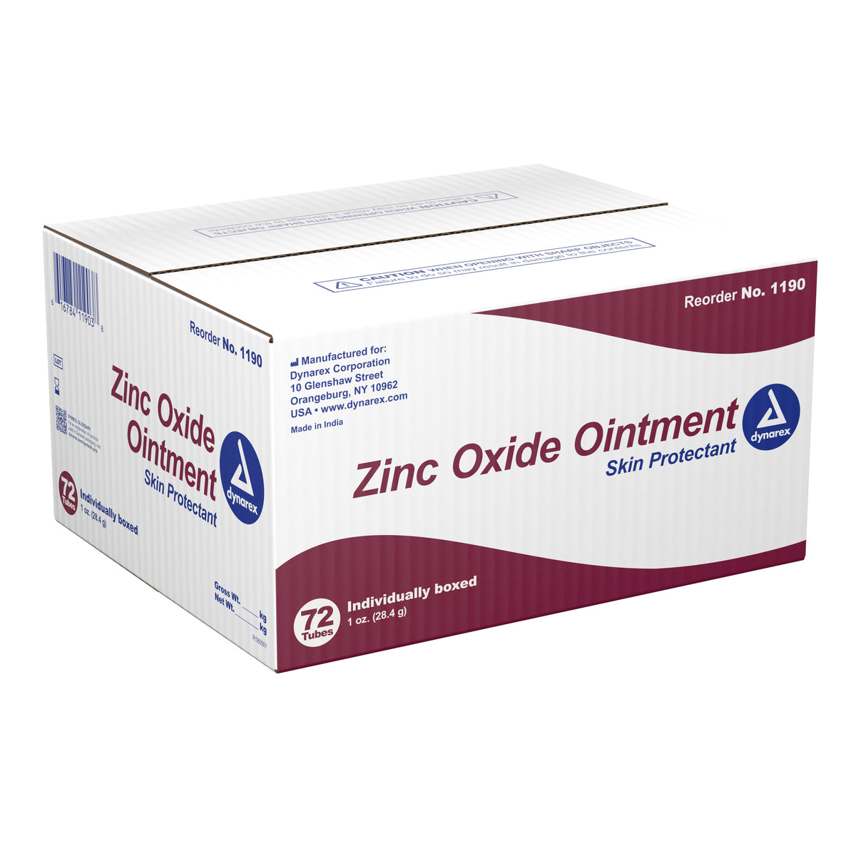 Dynarex Zinc Oxide Skin Protectant 1 oz. Ointment 1 Each