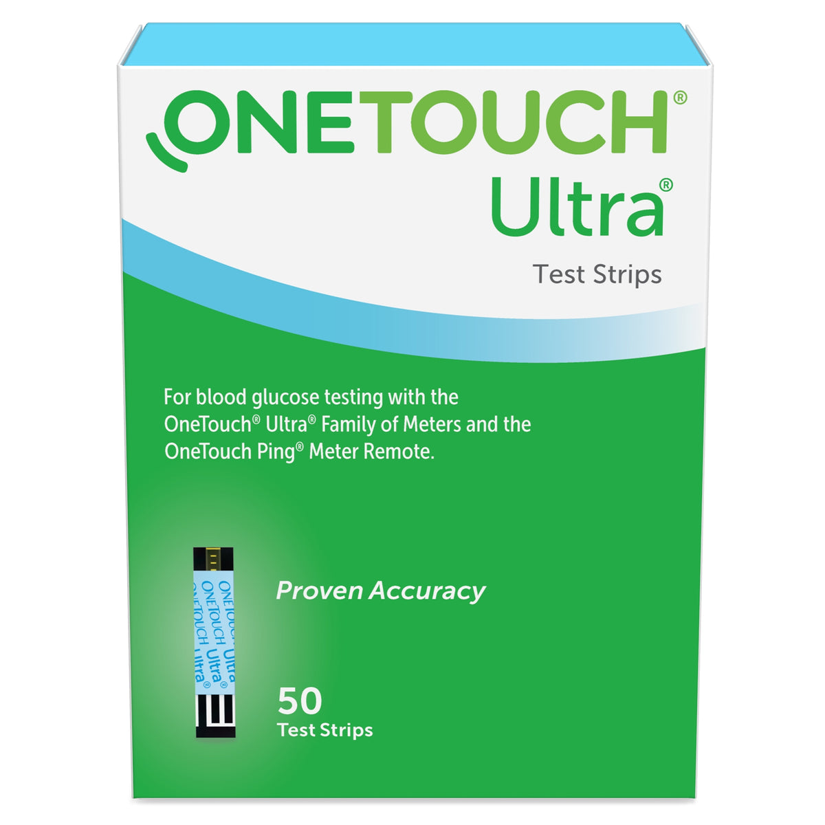 OneTouch® Ultra® Blue Blood Glucose Test Strip 