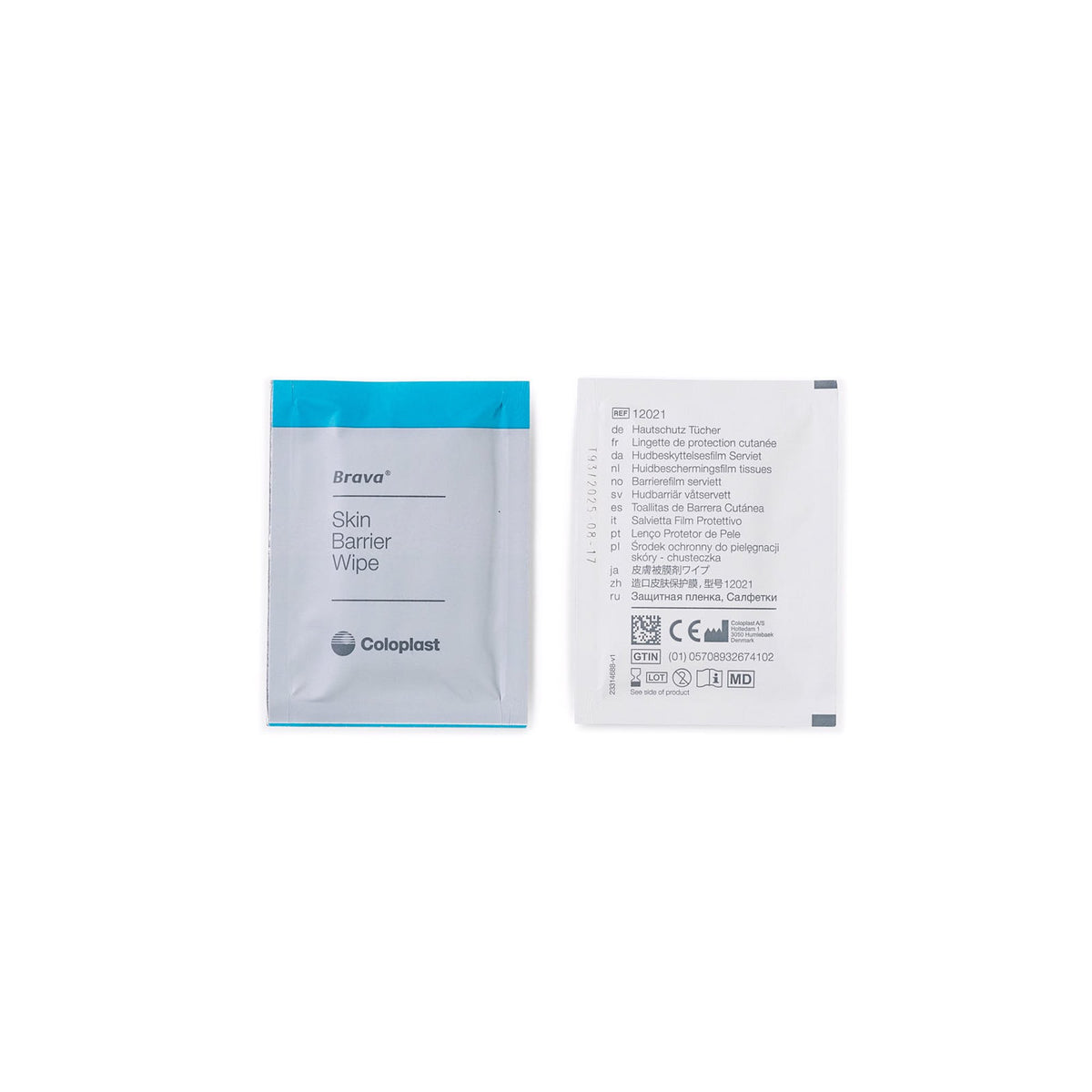 Brava Coloplast Skin Barrier Wipes 