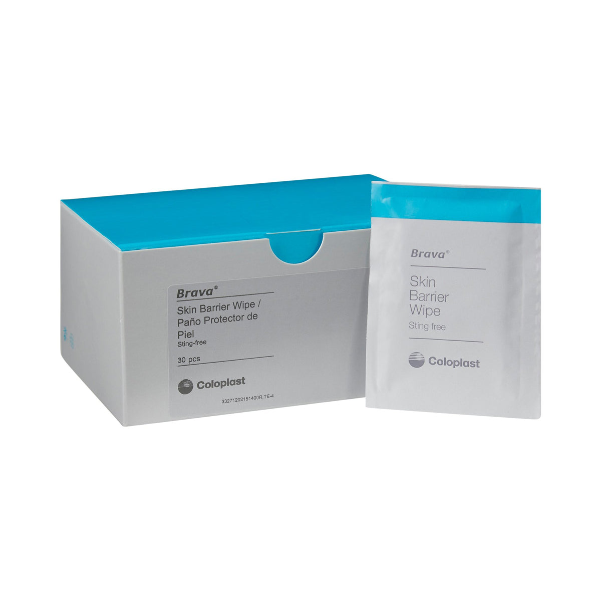 Brava Coloplast Skin Barrier Wipes Box of 30 