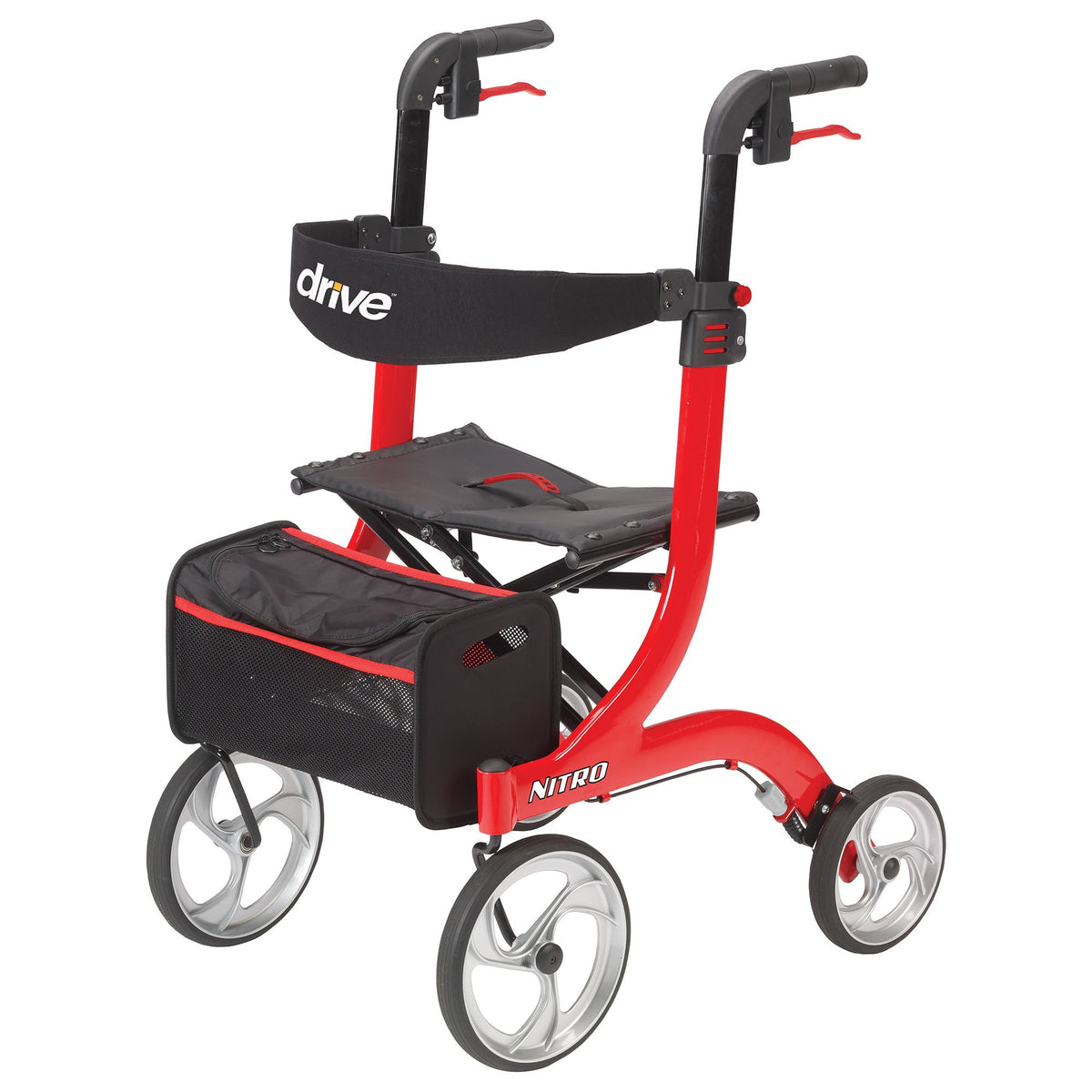 Drive Medical™ Nitro Four-Wheel Rollator 