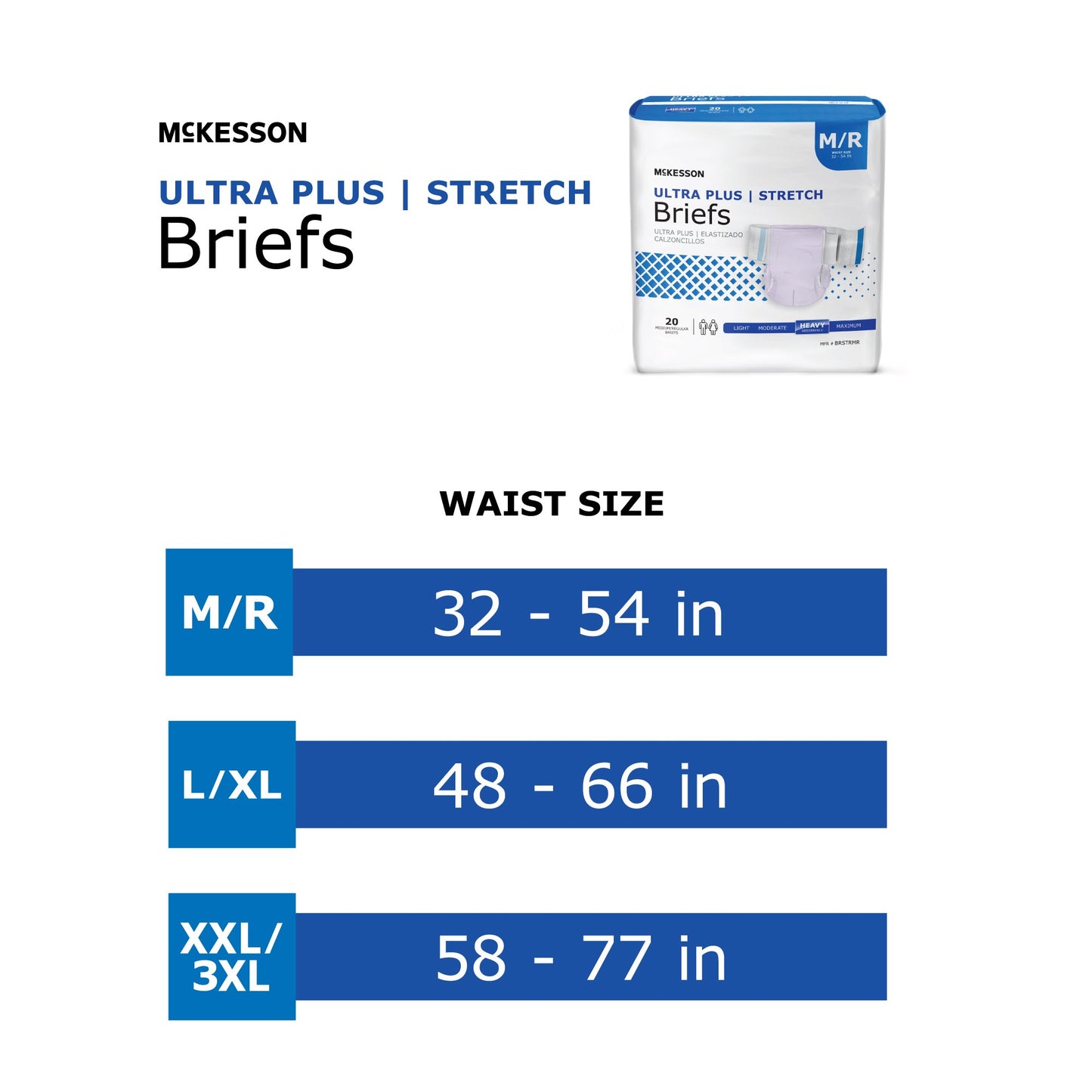 McKesson Ultra Plus Stretch Briefs