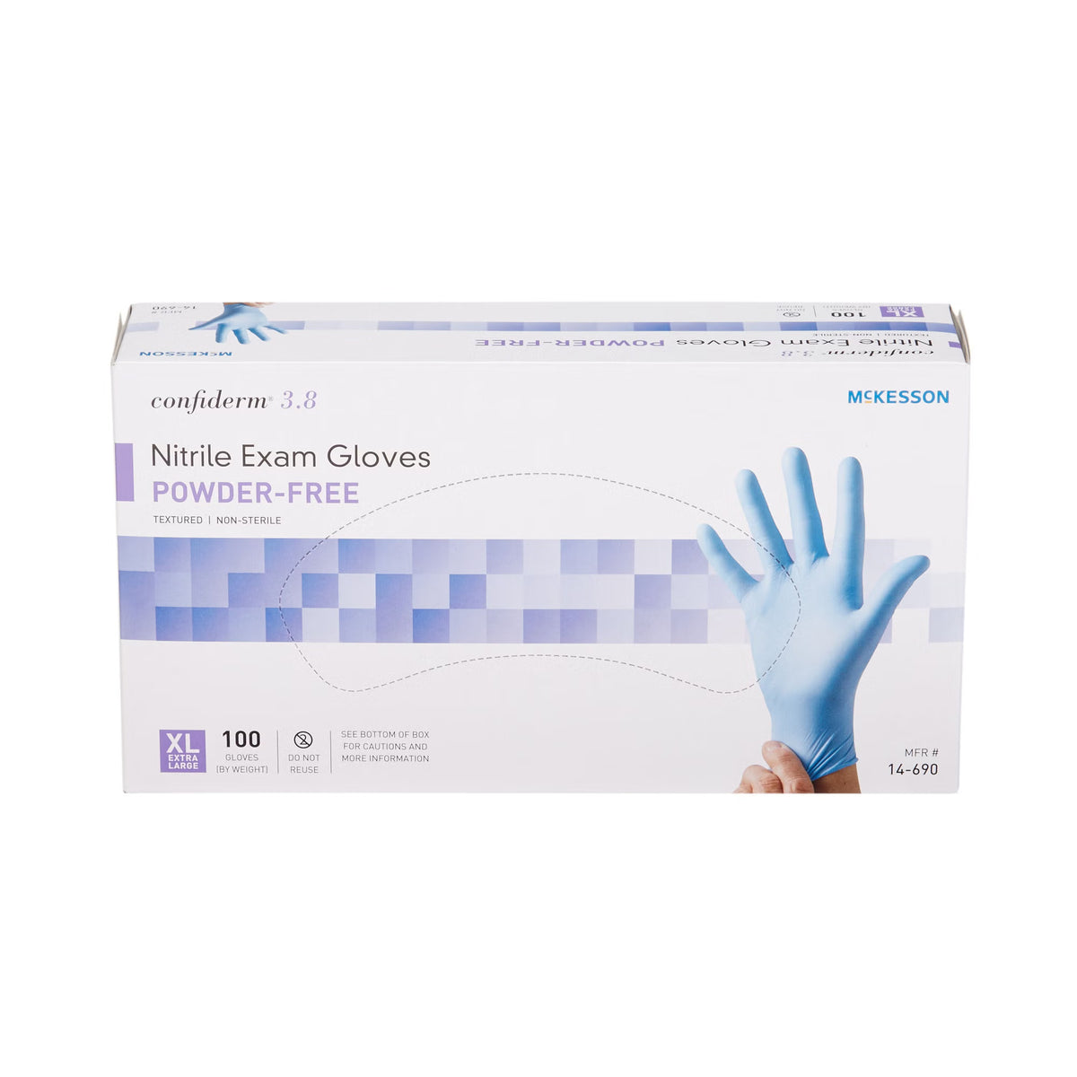 McKesson Confiderm® 3.8 Nitrile Exam Glove 