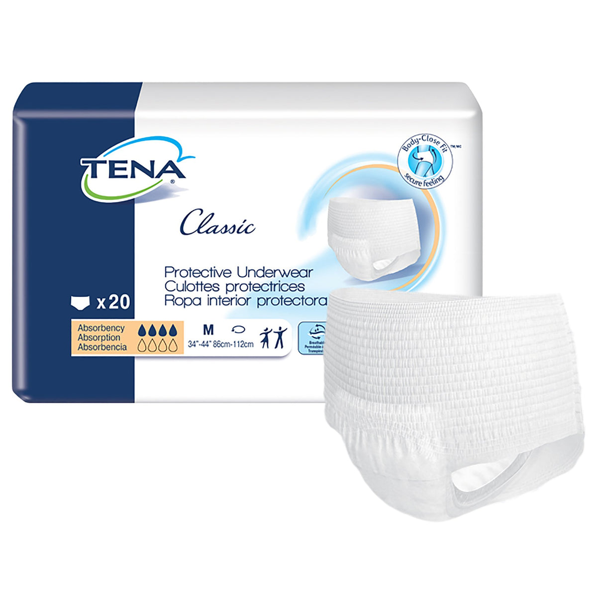 TENA® Classic Protective Underwear Medium Pack of 20 