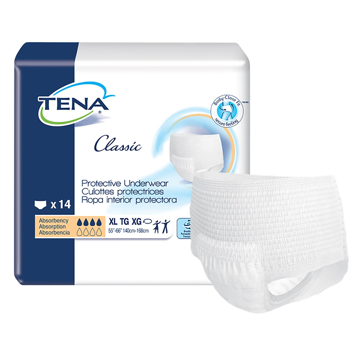 TENA® Classic Protective Underwear X-Large Pack of 14 