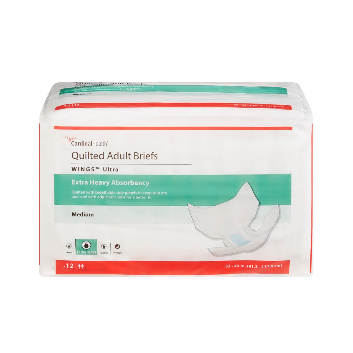 Wings Ultra Quilted Briefs Medium Bag of 12 