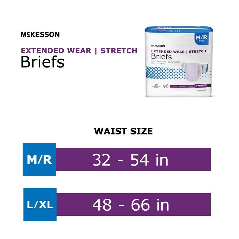 McKesson Extended Wear Stretch Briefs 