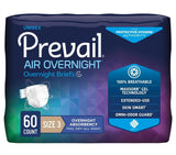 Prevail Air Overnight Briefs Size 3 / X-Large Case of 60 