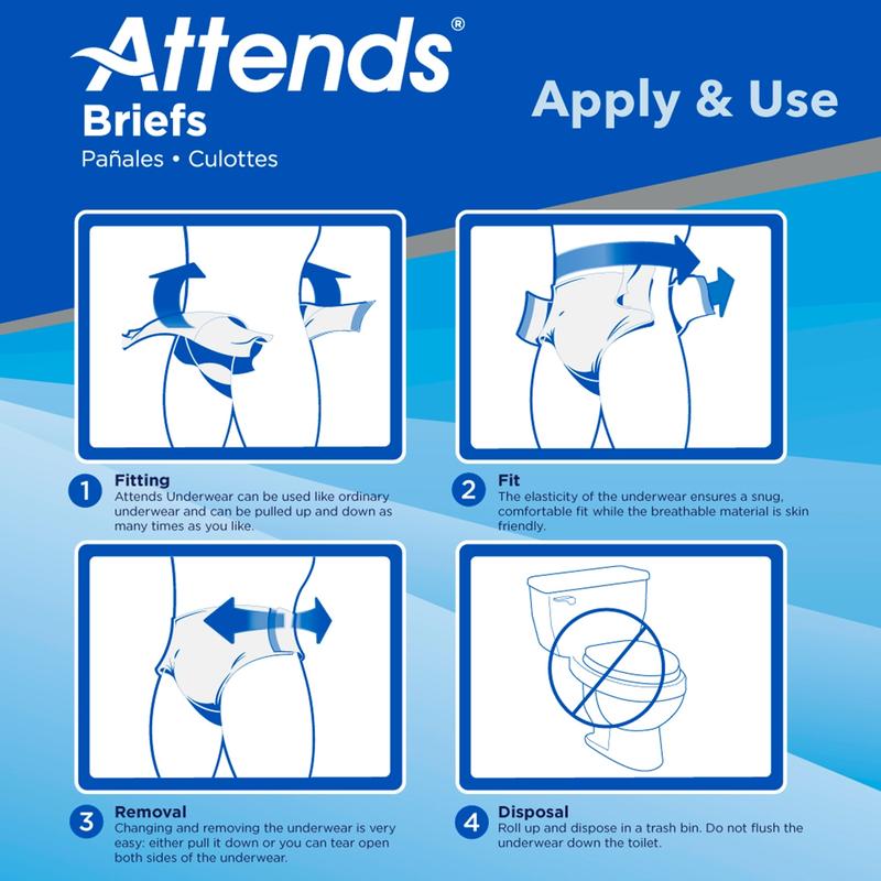 Attends® Adult Incontinence Briefs 