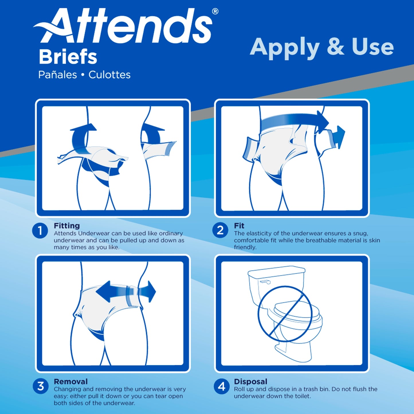 Attends® Adult Incontinence Briefs