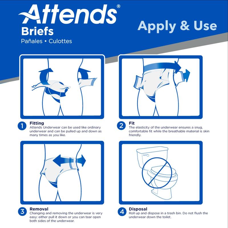 Attends® Care Unisex Advanced Briefs 