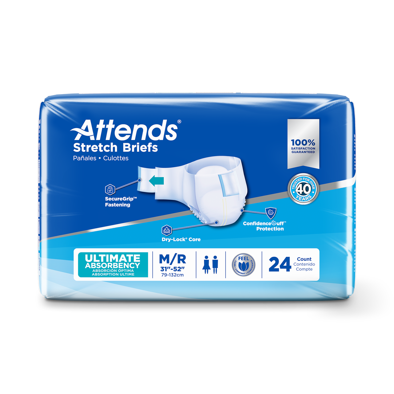 Attends® Stretch Briefs